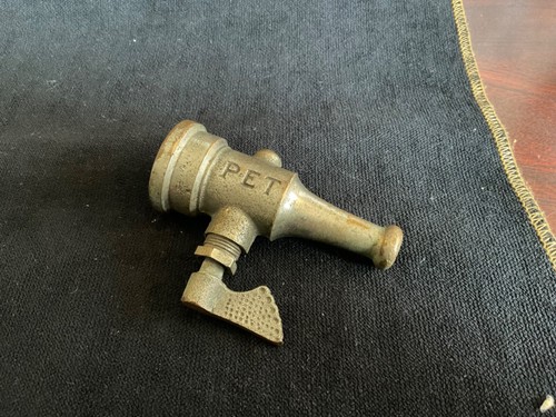 antique Brass Bronze ACHESON MFG CO NOZZLE gas lamp light valve Victorian