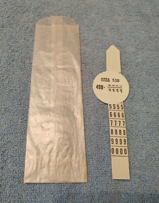 vintage Bell System New York Telephone Rotary Dial Phone Number Disc 499