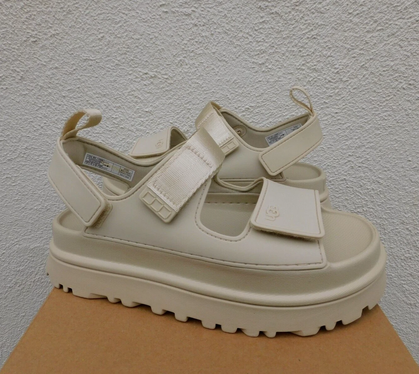 SANDALI UGG SEASALT GOLDENG PLATFORM CON CINTURINO DONNA US 11 EUR 42 ~NUOVI