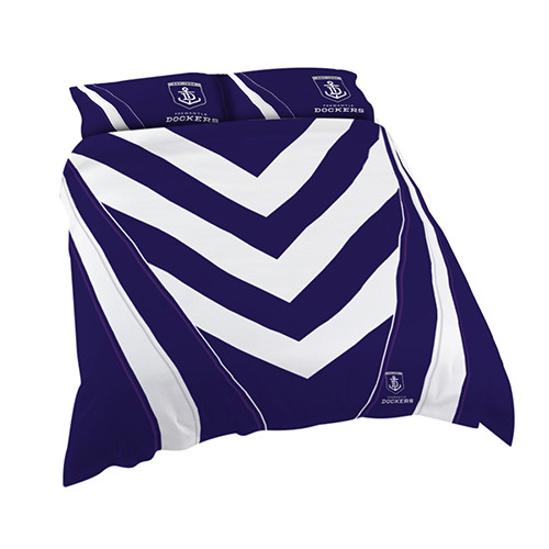 Fremantle Dockers Freo AFL KING Bed Quilt Doona Duvet Cover Set Birthday GIFT - Picture 1 of 11