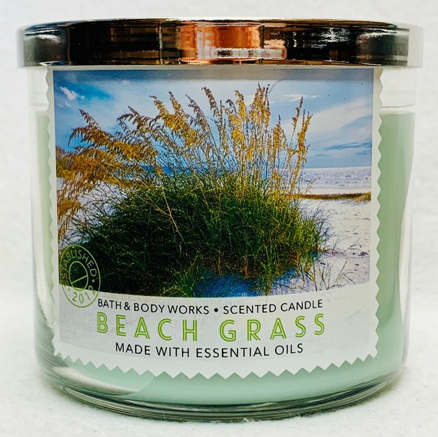 1 Bath & Body Works BEACH GRASS Large 3Wick Candle 14.5 oz eBay