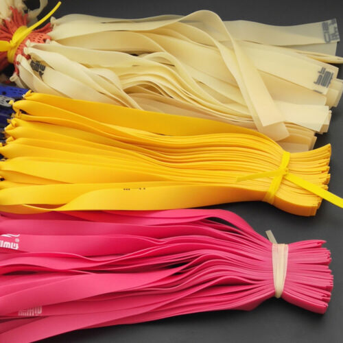 20 Flat Rubber Bands Slingshot Hunting Catapult Replacement Tapered Elastic Band - Picture 5 of 20