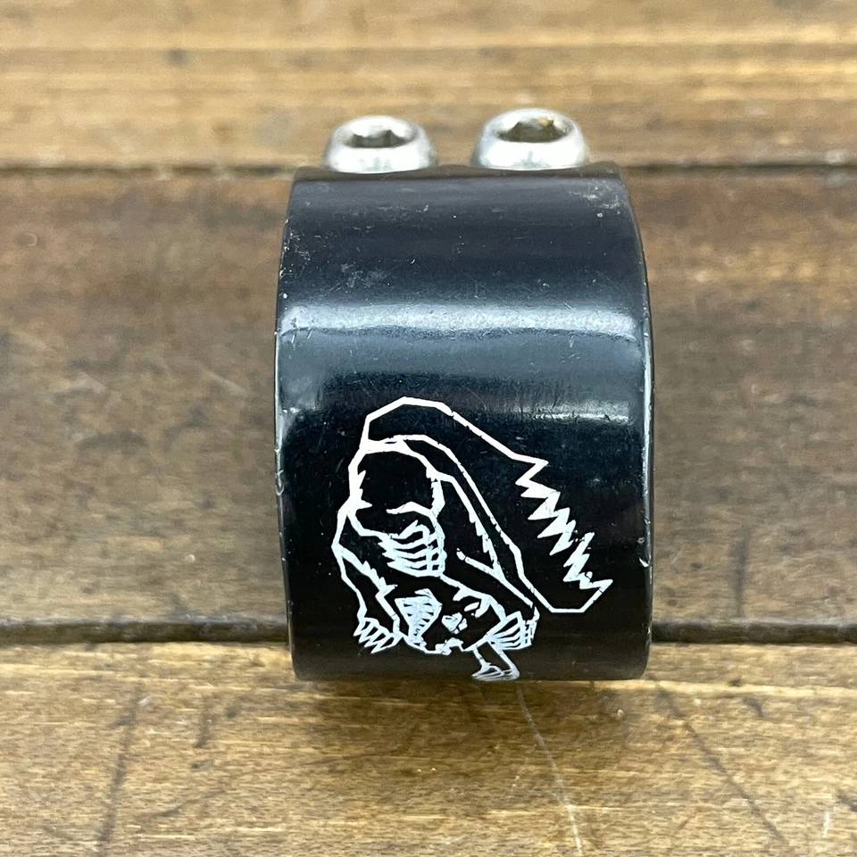 Abrazadera de tija de sillín Mongoose Maurice 28,6 doble perno Old School BMX OG negra A4 Foto 3 de 4