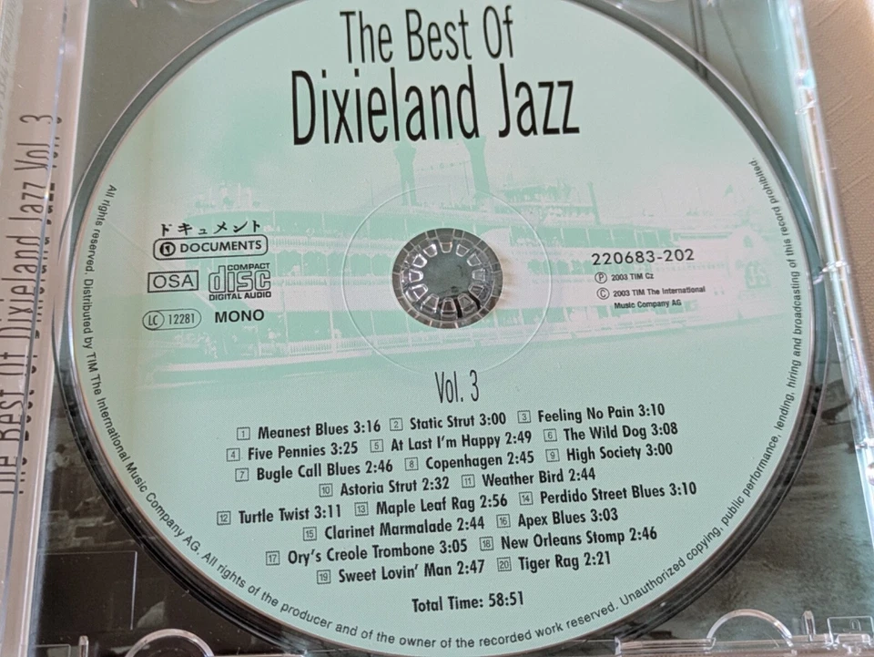 Various - The Best of Dixieland Jazz Vol. 3 2003 CD sehr guter Zustand Dokuments - Bild 3 von 4