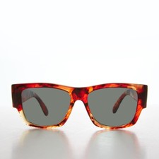 Mod Beatnik Square Vintage Sunglass Multi Tortoise- Picasso