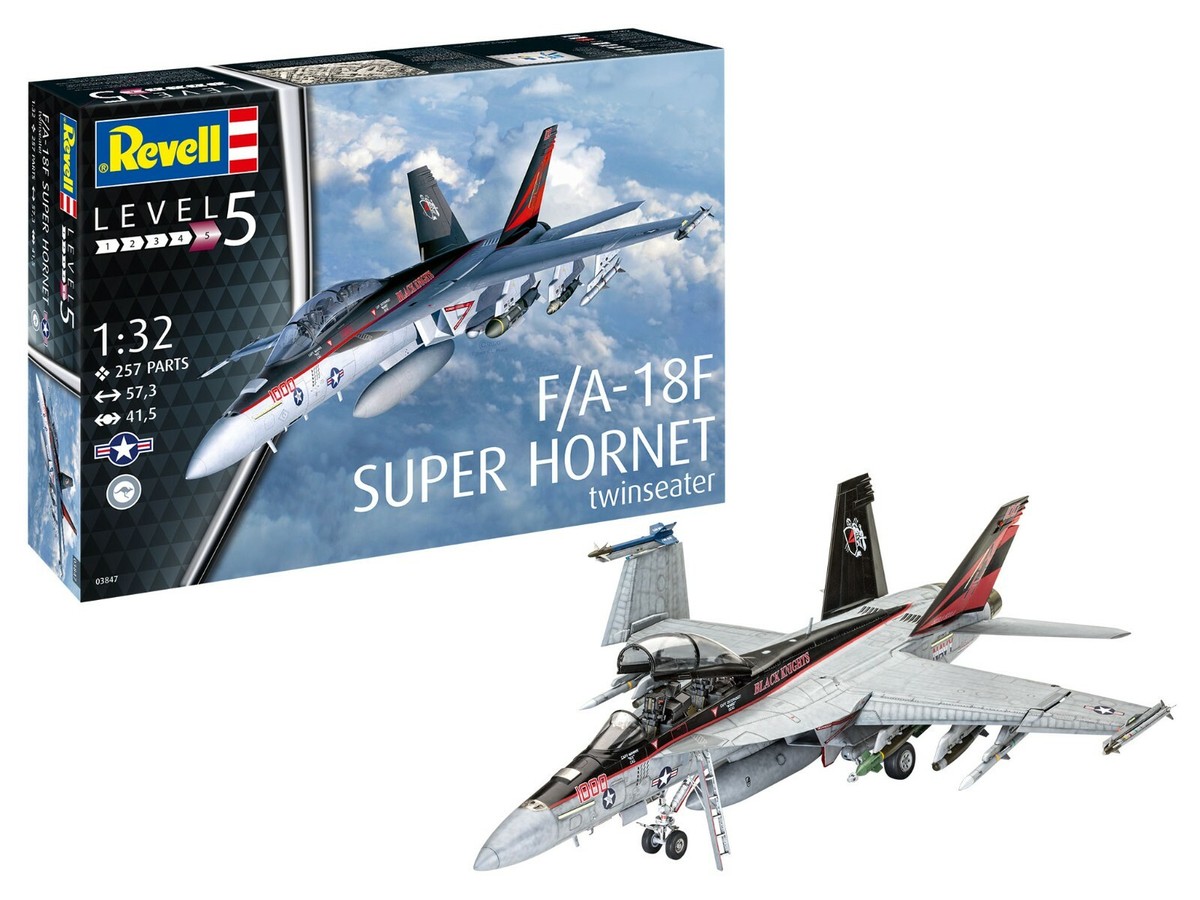 Revell-Germany 1/32 F/A18F Super Hornet 2-Seater Fighter RMG3847