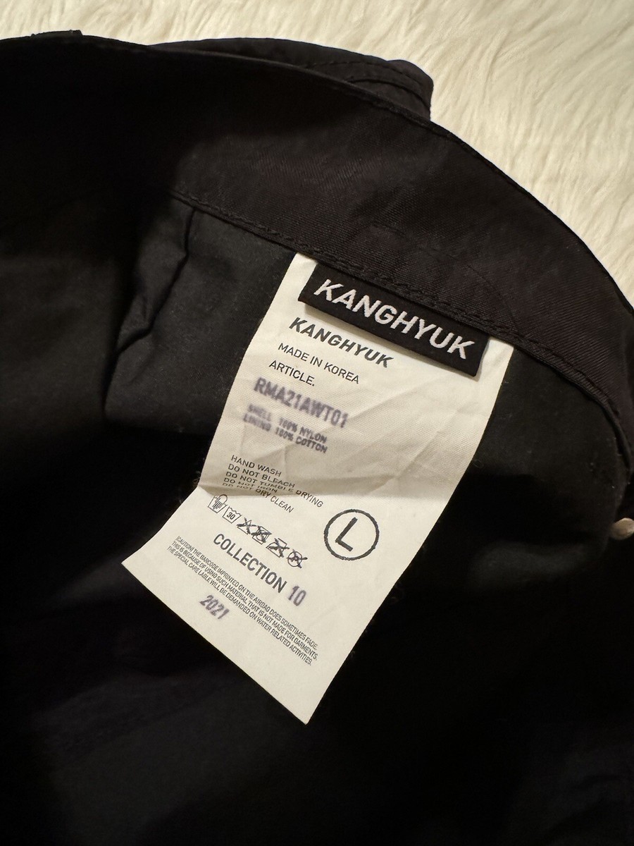 Kanghyuk Air Bag Frayed Trouser Pants Nylon Black Large | eBay