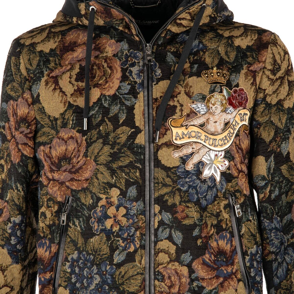 DOLCE & GABBANA Jacquard Jacket Paradiso Angel Embroidery DOLCE & GABBANA Jacquard Jacket Paradiso Angel Embroidery