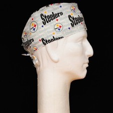 NFL Pittsburgh Steelers Logo on White Theme Scrub Hat
