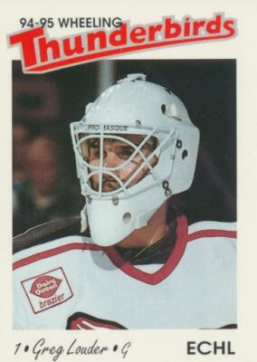 1994-95 Wheeling Thunderbirds Team Issue #10 GREG LOUDER