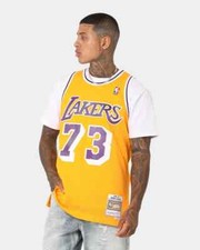 Mitchell  Ness LA ANGELES LAKERS 1998-99 DENNIS RODMAN SWINGMAN GOLD XL Jersey