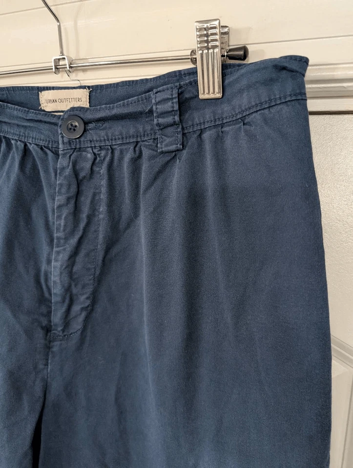 Urban Outfitters Barrel Leg Pants women's 8 navy blue balloon relaxed loose - Image 2 of 4