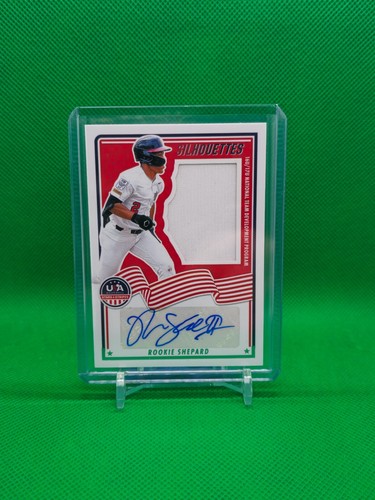 ROOKIE SHEPARD 2025 Panini Stars & Stripes NTDP Patch Auto 23/199 #USA-RS