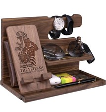 Engraved Phone Docking Station for Veteran