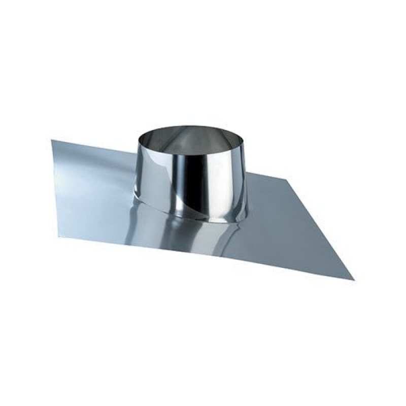 Cheminée inclinée pour tuyaux isolés de 150 mm, idéal toit de chalet