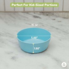 Kids Bamboo Bowls With Lids 4 Pack Eco Safe Reusable  Perfect For Snacks