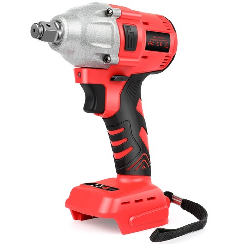 Red Impact Wrench 1/2 inch Cordless 650N.M Brushless Motor w/ 2x Li-ion Battery - Picture 13 of 36