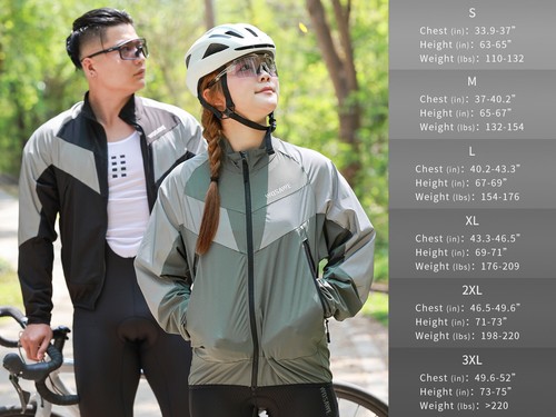 WOSAWE Men/Women Cycling Reflective Jackets YKK Zipper Windproof Wear-resistant - Picture 14 of 16