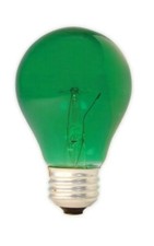 GE Lighting 25Watt GREEN Party Light A19 Bulb Type