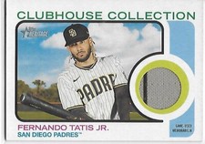 2022 Heritage Baseball Clubhouse Collection Relics Fernando Tatis Jr. Padres