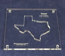 State of Texas 4 x 3.8 Inch 1/4" Quilt/Woodworking Template- Acrylic