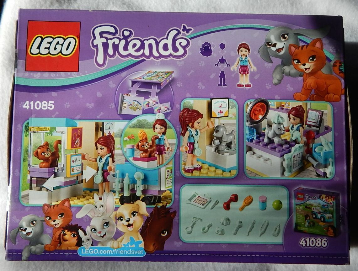 NEW LEGO Friends 41085 Vet Clinic Sealed Retired 192 pcs Mia, Cat, Dog NIB