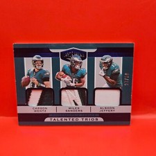 2019 PANINI PLATES & PATCHES #TT10 WENTZ/SANDERS/JEFFREY TALENTED TRIOS 27/50