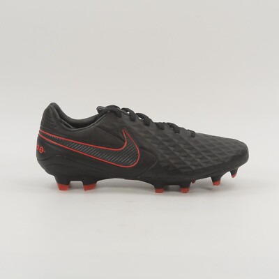 NIKE Tiempo Legend 8 Elite FG Soccer Cleats Mens 6 Womens 7.5 Black Orange‎ Nike Tiempo Legend VIII Elite FG - Black/White-Total Orange  main image 4
