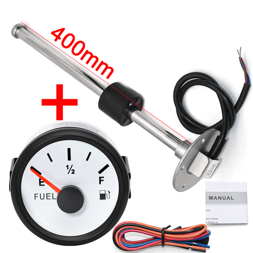 Marine Boat Car Fuel Level Sensor Sender Unit With 2" 52mm Fuel Level Tank Gauge - Bild 25 von 35