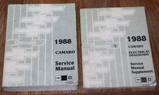 1988 Chevrolet Camaro Service Manual w/Electrical Diagnosis Supplement ST-368-88