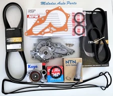 NPW Japanese W/P & Timing Belt W/ Valve Cover Gasket Set For Lexus IS300 / GS300