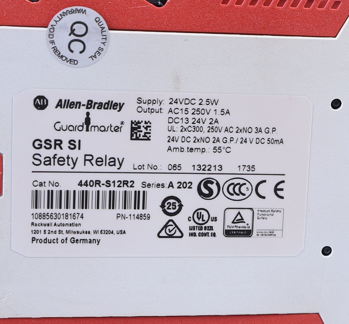 ALLEN-BRADLEY GSR SI 440R-S12R2 114859 | eBay