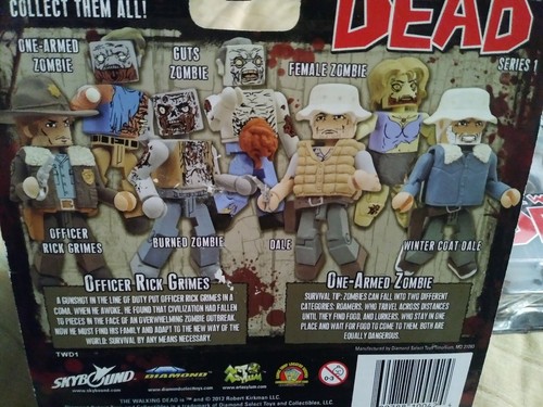 THE WALKING DEAD Set of 4 Series 1 MINIMATES 2-Packs Diamond Select NIB (2012) - Picture 2 of 2