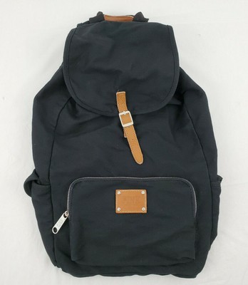 black canvas backpack
