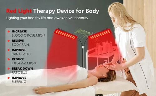 Red Light Therapy Lamp Light Body Pain Relief 660nm Red and 850nm Near Infrared - Bild 5 von 14