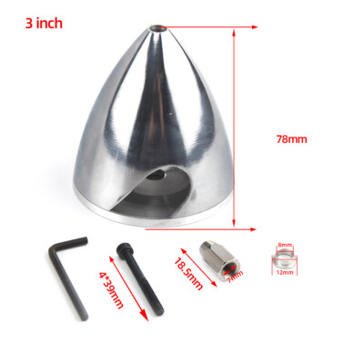 76.2mm/3inch Aluminum Spinner Special Drilled For RC Plane ZY01 # 1