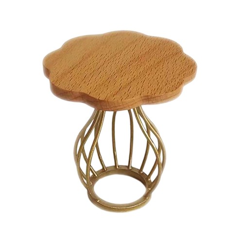 Furniture 1:12 Scale Dollhouse Miniatures Tea Tables Gold Decorate Living Room - Picture 9 of 10