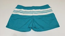 Vintage Jantzen Men's 40 Swim Shorts Trunks Short Length Lined Green White USA