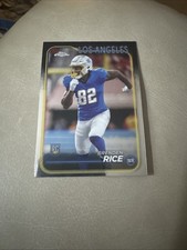 Brenden Rice 2024 Topps Chrome Football Rookie Card #241 Los Angeles Chargers RC