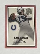 2000 Fleer Greats of the Game Football #11 - Earl Morrall - Baltimore Colts