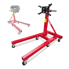 2000LB Engine Stand - 360° Rotating, Foldable w/6 Casters for Motorcycle/Car