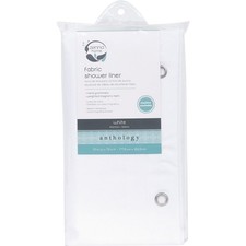 Zenith Zenna Home 70 In. x 72 In. White Fabric Shower Curtain Pack of 6 Zenna