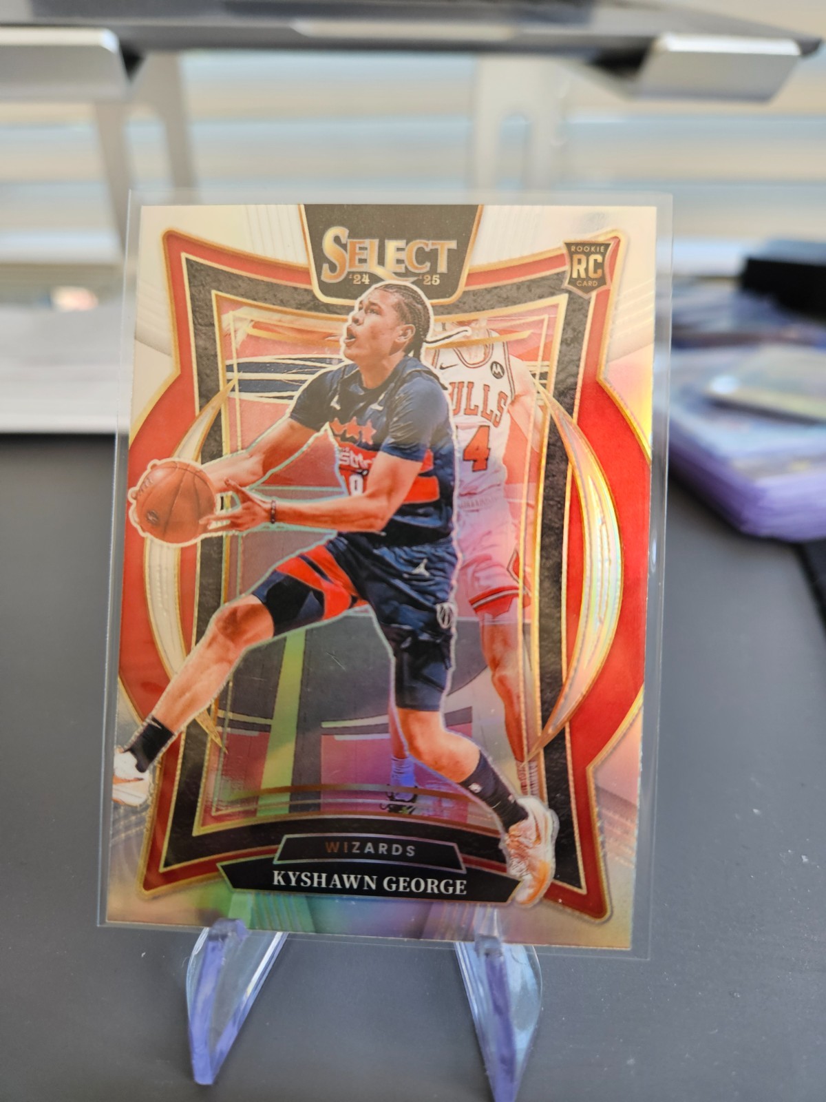 2024-25 Panini Select Concourse Level Silver Prizm Rookie Kyshawn George #85