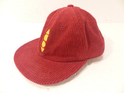 Adult AS Colour Cord Slenderbodies Red Retro 90s Throwback Corduroy Hat / Cap