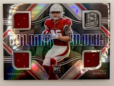 2022 Panini Spectra Silver - Building Blocks Trey McBride #BBL-TMC /99 (MEM, RC)