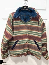 VINTAGE CURRENT SEEN WOMENS 80'S REVERSIBLE DENIM JACKET SIZE Medium