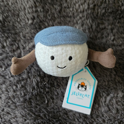Jellycat Amuseables Sports Golf Ball Plush Bag Charm Cute Soft Keychain Gift NWT