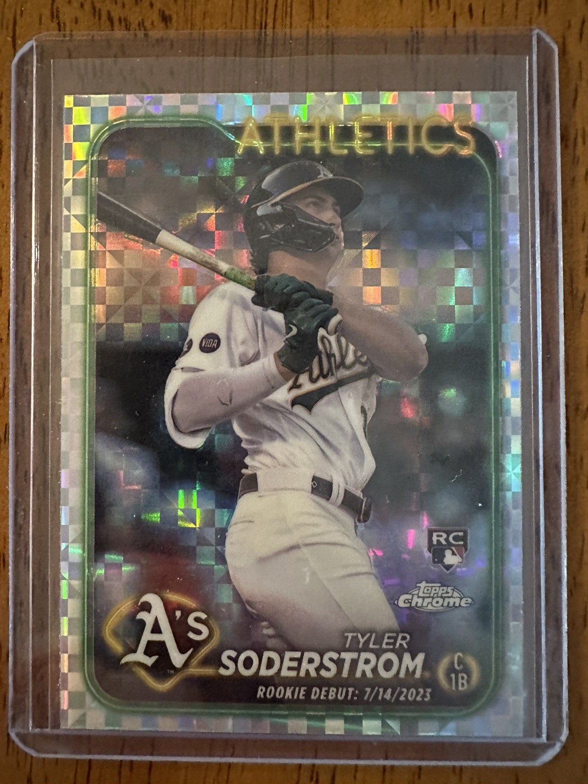 Tyler Soderstrom 2024 Topps Chrome Update #USC22  X-Fractor Rookie RC Athletics