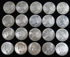 1923 SILVER US PEACE $1 DOLLARS FLORIDA HOARD 20 COIN AU-BU ROLL