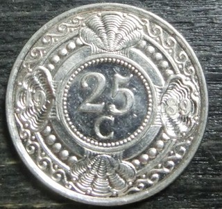 Niederländisch Antillen 25 Cents 1989